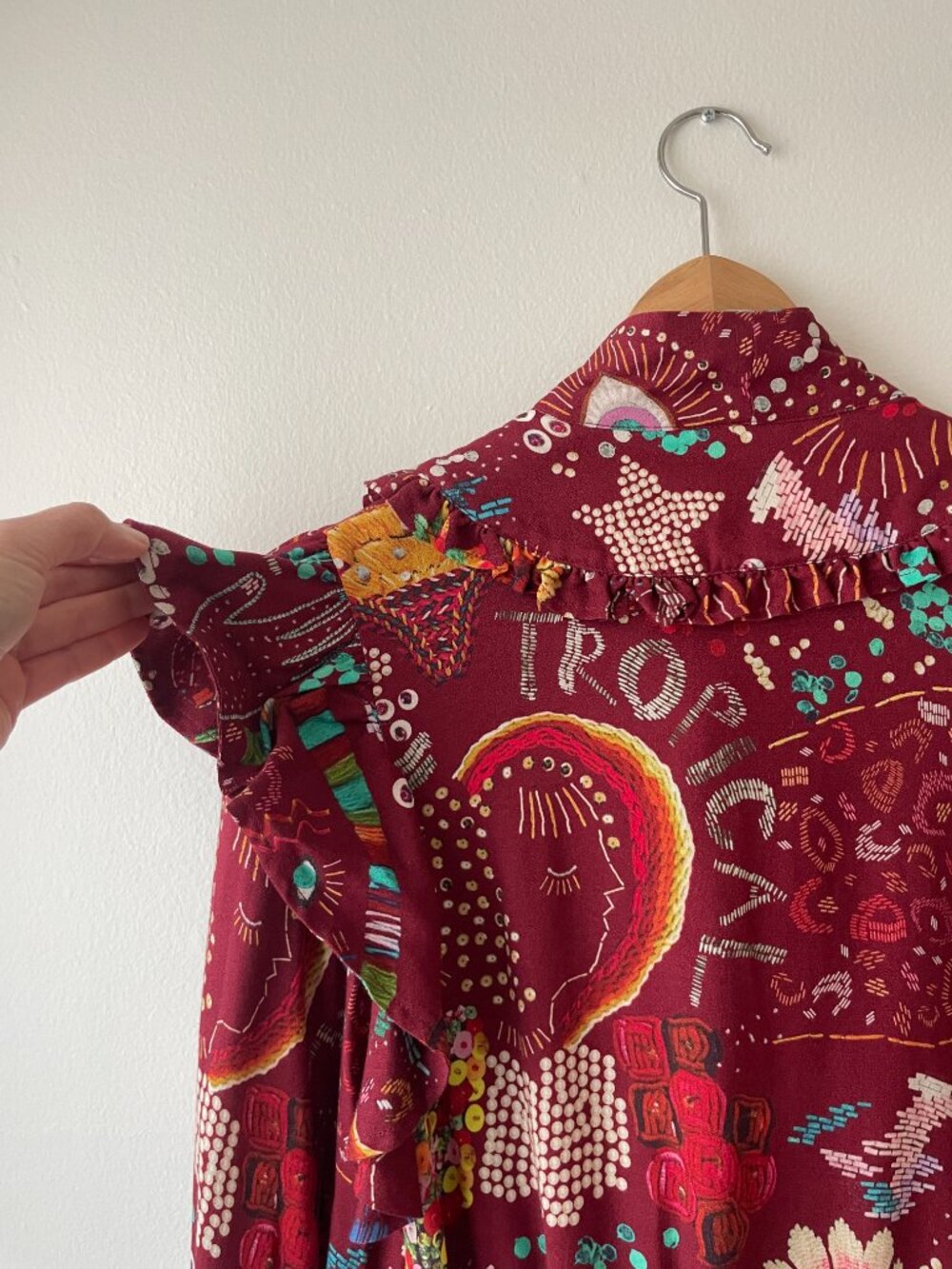 Farm Rio Tie Neck Blouse - Picture 7 of 7